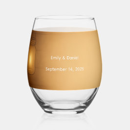 「メイスン素朴・ジャー・ベリ結婚ーの眼鏡 ステムなしワイングラス