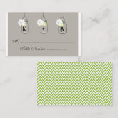 メイスン結婚ジャーのシーティングカード//エスコートカード プレイスカード (正面/裏面)