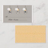 メイスン結婚ジャーのシーティングカード//エスコートカード プレイスカード (正面/裏面)