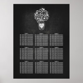 メイスン結婚ジャーの座席表 ポスター