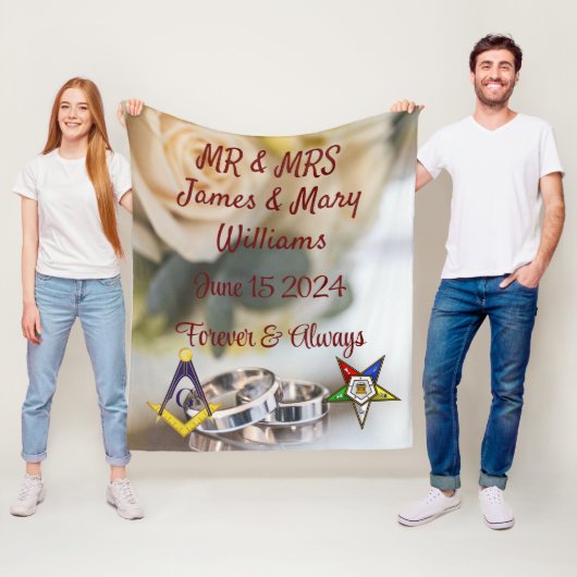 メイスン/オ結婚ーズ フリースブランケット (インサイチュ)