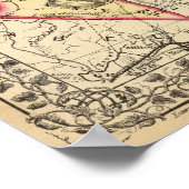 メイスン、ジャクソン、ロアン郡の地図 ポスター (角)