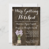 メイスン・ジャーが国の結婚式の招待状 招待状 (正面)