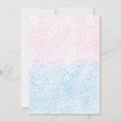 メイスン・ジャー彼または彼女が赤ちゃんのシャワーInviを明らかにする 招待状 (裏面)