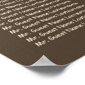 メイスン・ジャー素朴ラ結婚イトの座席表 ポスター (角)