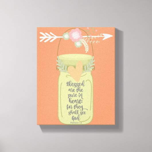 メイスン・ジャー・バイブル・バース キャンバスプリント (正面)