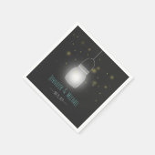 メイスン・ジャー・ホフ素朴レモダンス結婚の スタンダードカクテルナプキン (角)