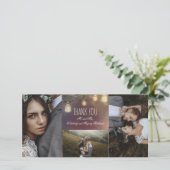 メイスン・ジャー・ライツ・ブ素朴ランズ結婚ズ サンキューカード (スタンド正面)