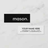 メイスン スキニー名刺 (正面/裏面)