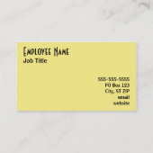 メイズ名刺 名刺 (裏面)