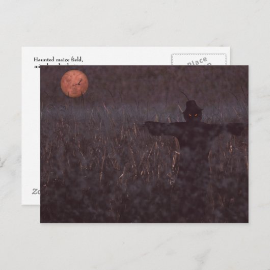 メイズ幽霊のよく出るフィールドはがき ポストカード (正面/裏面)