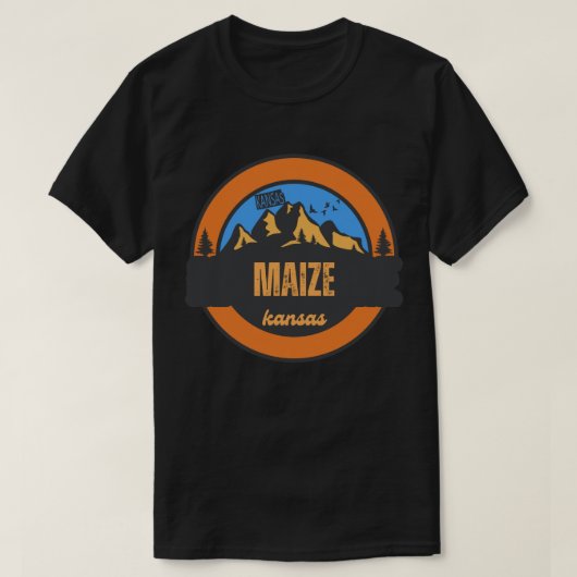 メイズ、カンザス Tシャツ (デザイン正面)