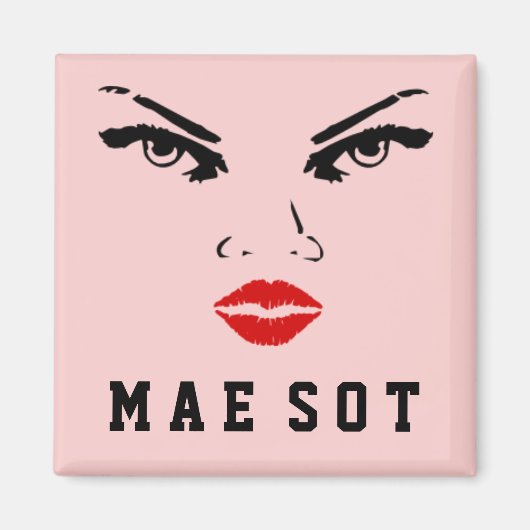 メイソト、タイ人女性 マグネット (正面)