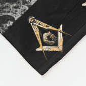 メイソニック·マインズ（黄色いスイッシュ） フリースブランケット (角)