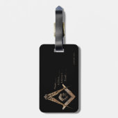 メイソニック·マインズ(黄金色) ラゲッジタグ (裏面縦)
