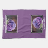 メイソンかわいらしジャーの写真に紫紫紫紫紫紫紫紫紫紫紫陽花 キッチンタオル (横)