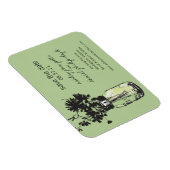 メイソンの瓶とワイルドフラワーズ日付を保存 マグネット (右側)