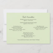 メイソンの瓶と野結婚花の 招待状 (裏面)