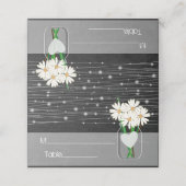 メイソンの瓶にデイジーを入れた黒板 プレイスカード (外部開封)