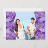 メイソンの瓶に入ったアジサイの写真 招待状 (裏面)