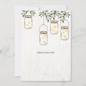 メイソンジャーとホタルのナチュラルウェディング招待状 招待状 (裏面)