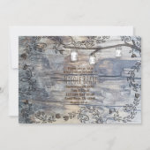 メイソンジャーとラブバードのルースティックブランチ招待状 招待状 (正面)