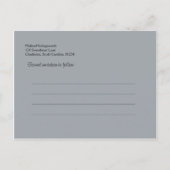 メイソンジャーとワイルドフラワーズの結婚式招待状 案内ポストカード (裏面)