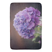 メイソンジャーの写真に紫紫紫紫紫紫紫紫紫紫紫紫紫陽花 バスマット (正面縦)