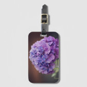 メイソンジャーの写真に紫紫紫紫紫紫紫紫紫紫紫紫紫陽花 ラゲッジタグ (正面縦)