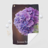 メイソンジャーの紫紫紫紫紫紫紫紫紫紫陽花自然写真 ゴルフタオル (インサイチュ)