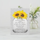 メイソンジャーひまわりリハーサルディナー sunflwr8 招待状 (スタンド正面)