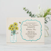 メイソンジャーアレンジメントマザーズデイ招待状 招待状 (スタンド正面)