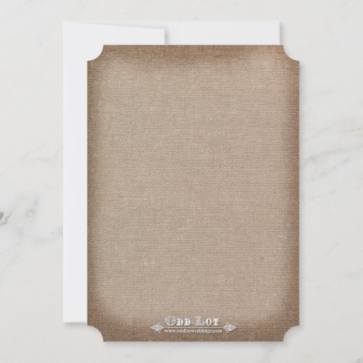 メイソンジャーカントリーバラブライダルシャワー招待状 招待状 (裏面)