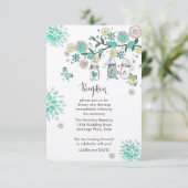 メイソンジャーガーデンウェディングレセプション プログラムカード エンクロージャーカード (スタンド正面)