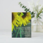 メイソンジャーサンフラワーズバーンウッド秋の結婚式 招待状 (スタンド正面)