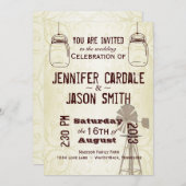 メイソンジャースウィンドミルカントリーウエディング招待状 招待状 (正面/裏面)