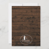 メイソンジャーストリングライト結婚式招待状 招待状 (裏面)