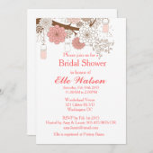 メイソンジャースブライダルシャワー、ベビーシャワー招待状 招待状 (正面/裏面)