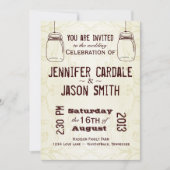 メイソンジャーズカントリースワールズ結婚式招待状 招待状 (正面)