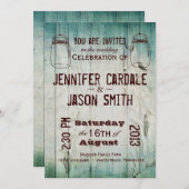 メイソンジャーズバーンウッドカントリーウエディング招待状 招待状 (正面/裏面)