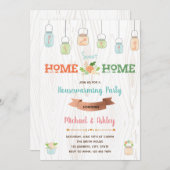 メイソンジャーズ引っ越し祝いパーティーパーティの招待状 招待状 (正面/裏面)