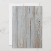 メイソンジャーバーンウッドブルーアジランジアスブライダルシャワー 招待状 (裏面)