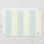 メイソンジャーブルーベビーシャワー招待状 招待状 (裏面)