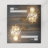 メイソンジャーラ白熱［赤熱］光を放つイトフローラ座席表 プレイスカード (外部開封)