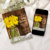 メイソンジャールとイエローデイジークインセアニラ 招待状