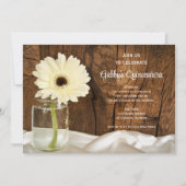 メイソンジャールとホワイトデイジークインセアニラ招待状 招待状 (正面)