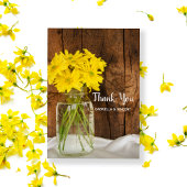 メイソンジャールイエローデイジーズバ結婚ンズサンキュー サンキューカード