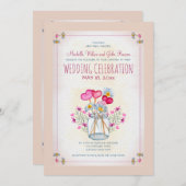 メイソンジャールオブラブ招待状 招待状 (正面/裏面)