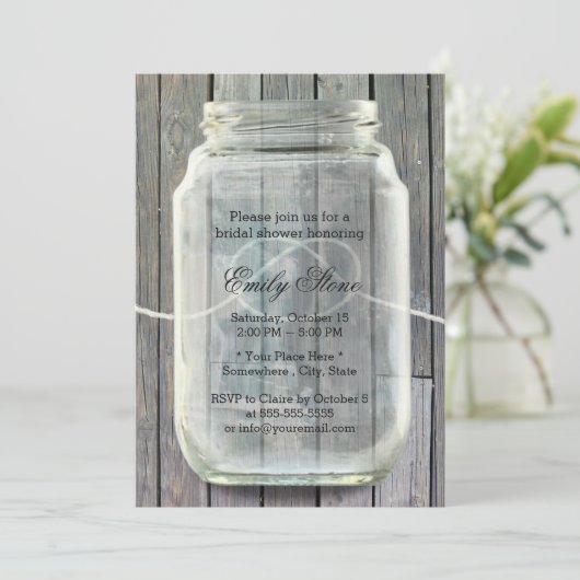 メイソンジャールタイイングザノットバーンウッドブライダルシャワー 招待状 (スタンド正面)