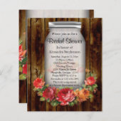 メイソンジャールフラワーリースブライダルシャワー (正面/裏面)